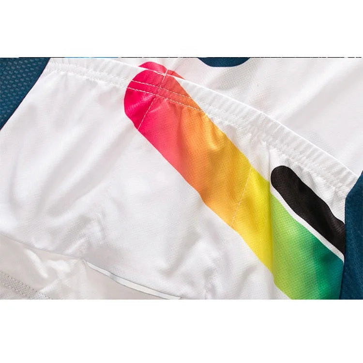 Kids Quick Dry Cycling Jersey 100% Polyester Breathable Bike Shirt